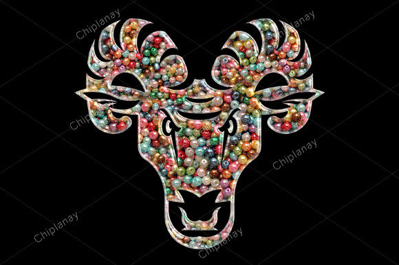A Colorful Bull Cow Embroidery Design for Personalized Gifts