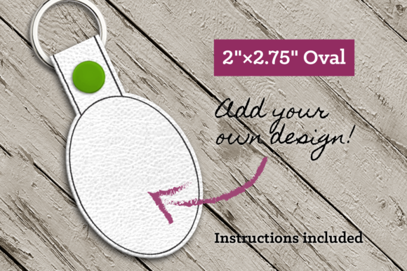 A Designer's Review: Blank Oval ITH Key Fob for Boutique Sweatshirts