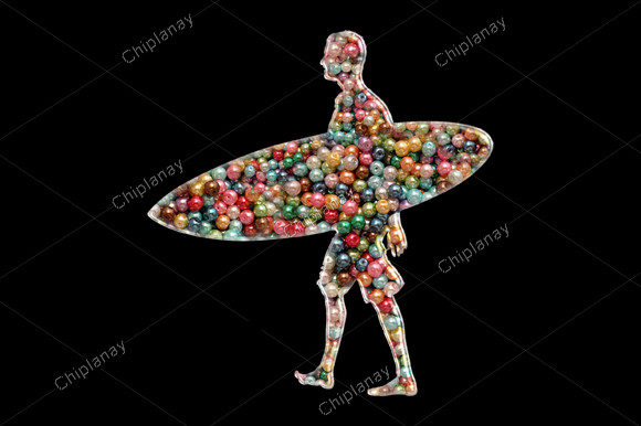 A Designer's Review of Surfing Sports Beads Colorful Embroidery for Business