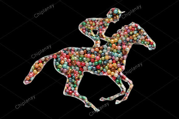 A Horse Rider Design Full of Color and Cheer