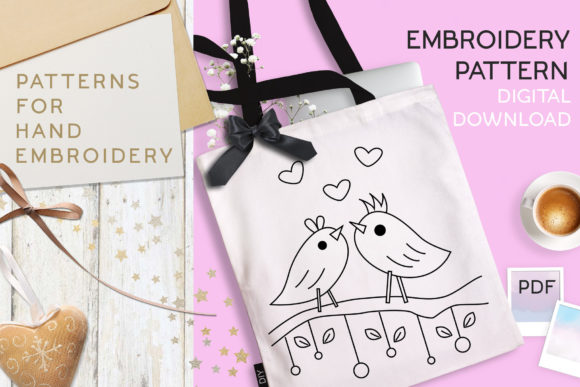 A Real Designer's Look at the Love Birds Embroidery Pattern
