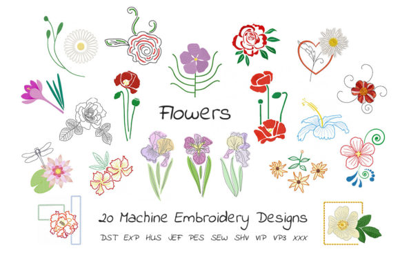 A Real Designer’s Review of The Beautiful Flowers Embroidery Bundle