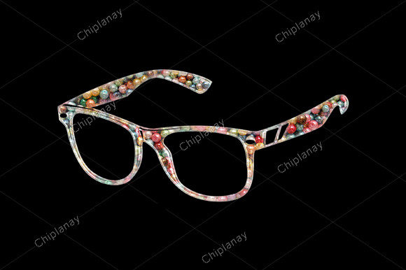 A Vibrant Embroidered Glasses Design for Craft Markets