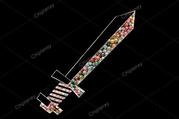 Colorful Sword Knife Beads Embroidery for Craft Fairs