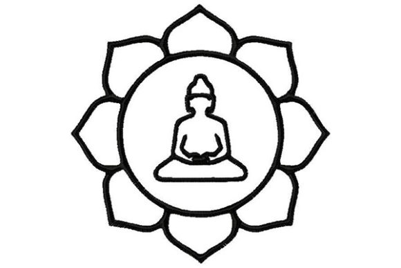 Evaluating the Meditating Buddha Embroidery Design