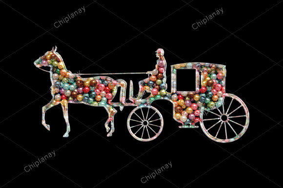 My Stitch-Out Review: Horse Cart Beads Colorful Embroidery