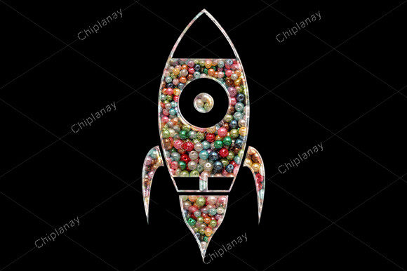 Rocket Shuttle Beads: A Festive Seasonal Embroidery Gem