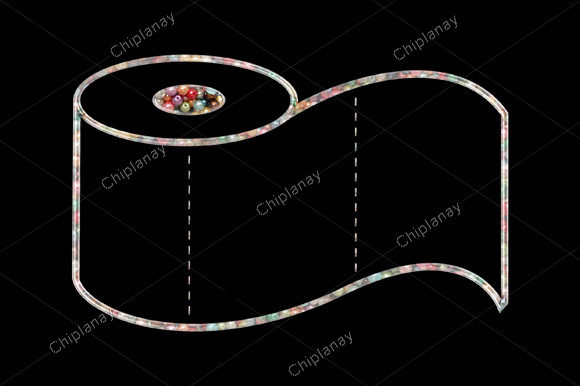 Toilet Paper Beads Colorful Embroidery Design Review
